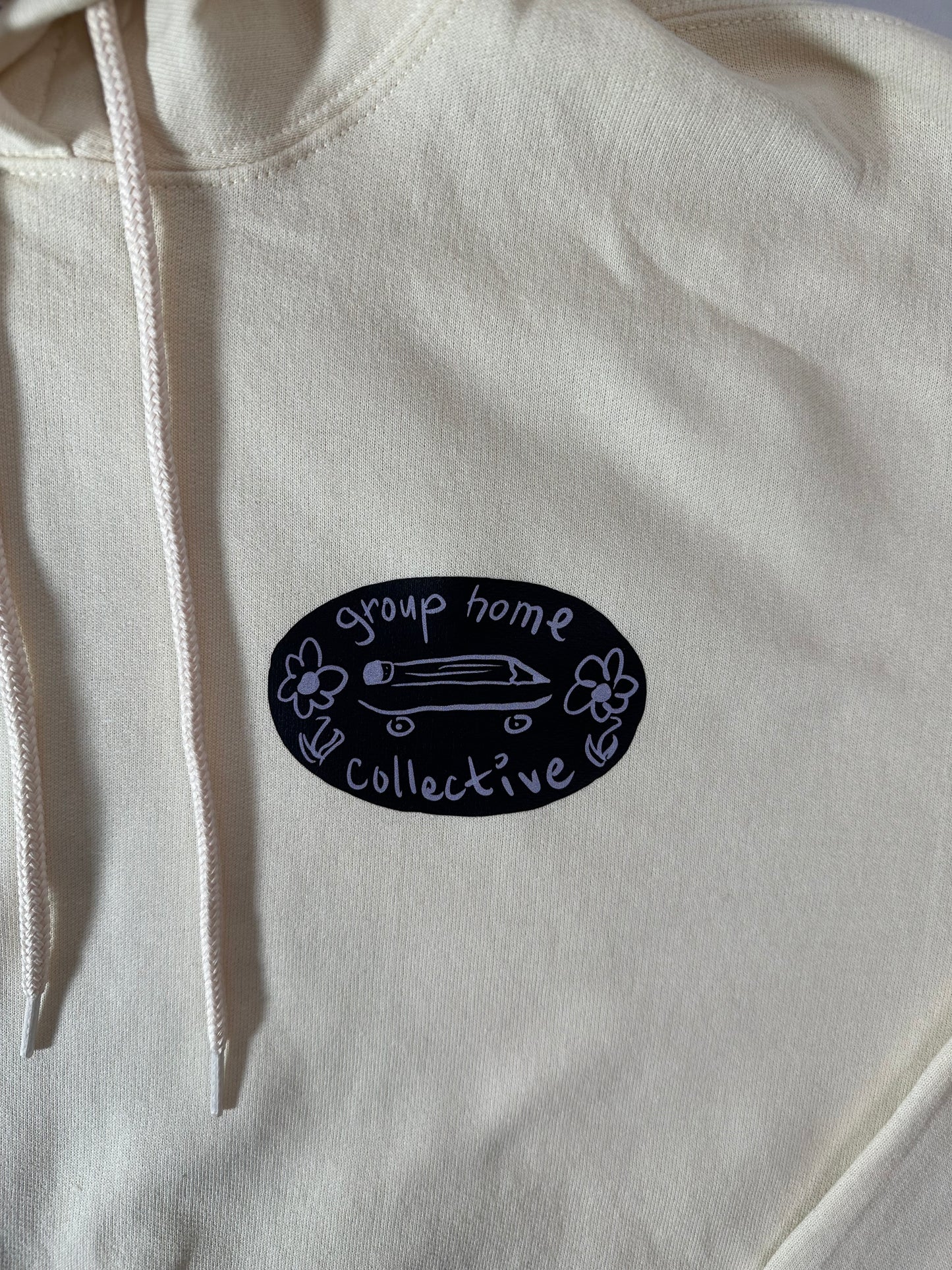 GHC Sketch & Roll logo Hooded Pullover Sweatshirt natural/cream