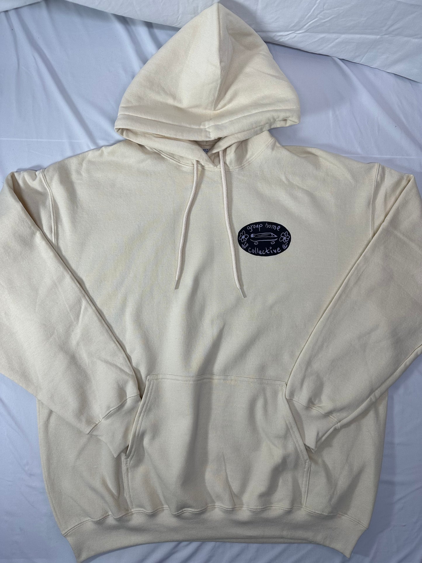 GHC Sketch & Roll logo Hooded Pullover Sweatshirt  natural/cream